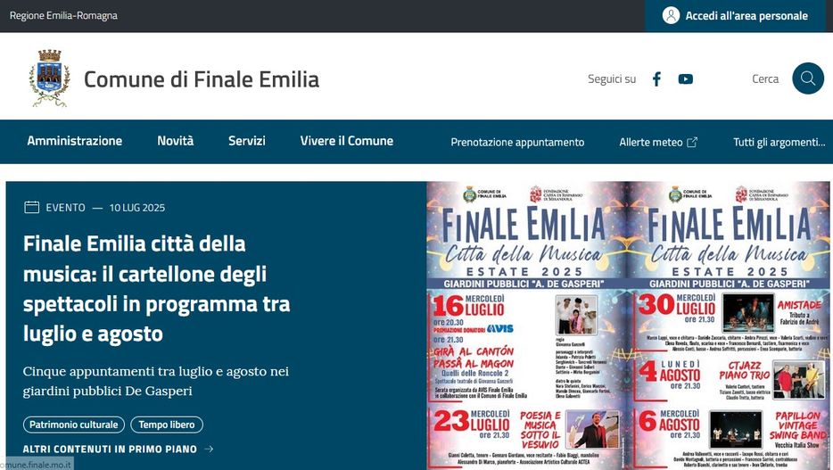 Site  Finale Emilia