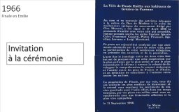 Invitation cérémonie