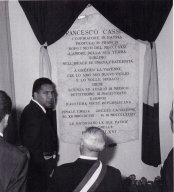 Inauguration plaque Cassetti